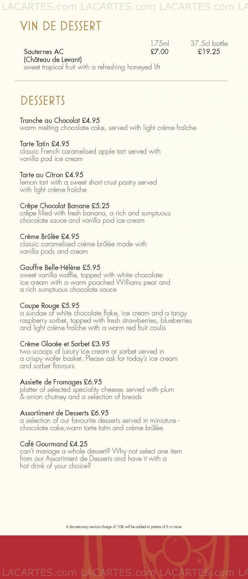  Pricelists of CafÃ© Rouge 16-18 Montpelier Vale - Photo 10 of 14