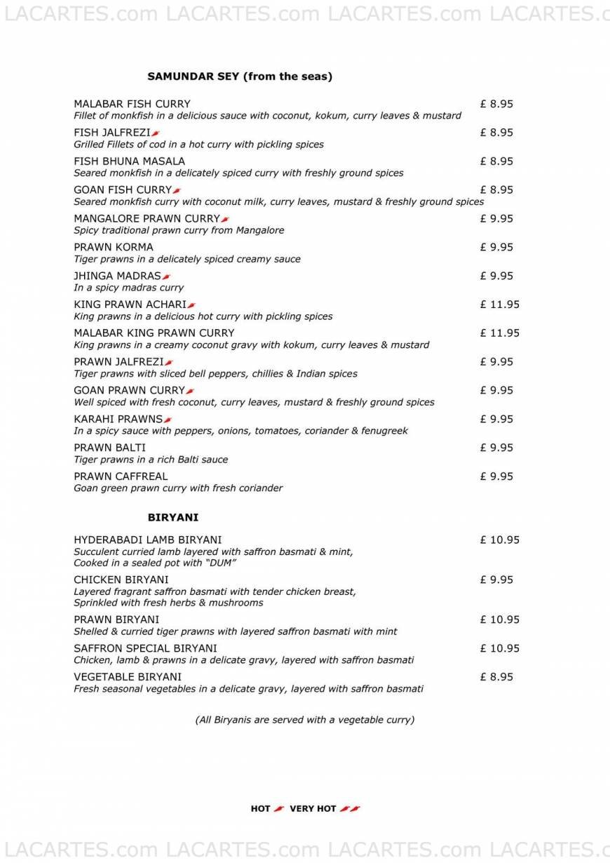 Pricelists of Saffron Lounge - Crawley 5 Grand Parade - Photo 20 of 25