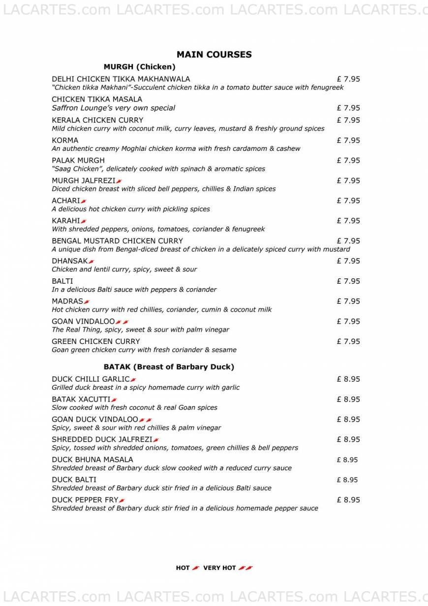  Pricelists of Saffron Lounge - Crawley 5 Grand Parade - Photo 15 of 25