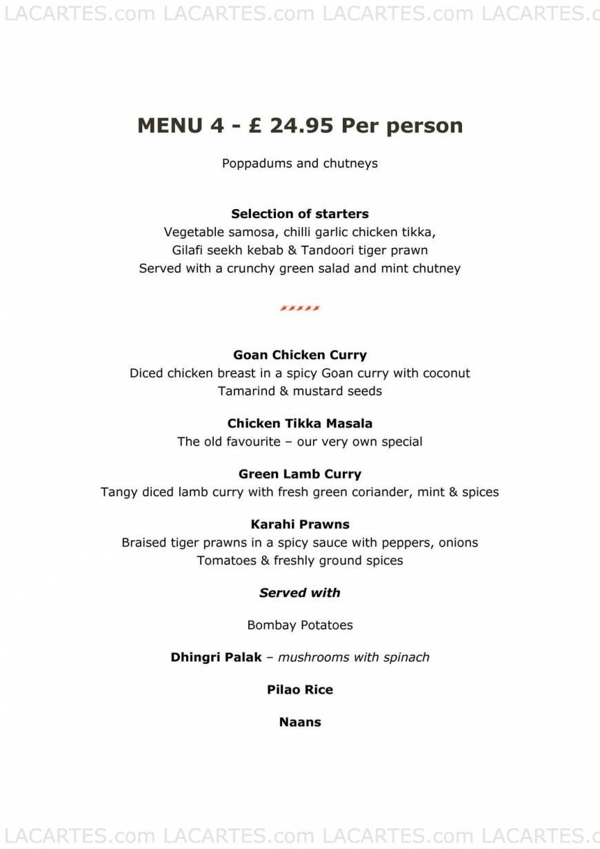  Pricelists of Saffron Lounge - Crawley 5 Grand Parade - Photo 3 of 25