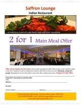 Menus & Prices, Saffron Lounge - Crawley, Crawley