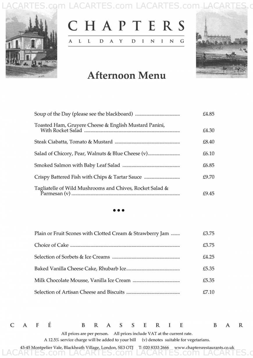  Pricelists of Chapters All Day Dining 43-45 Montpelier Vale - Photo 3 of 14