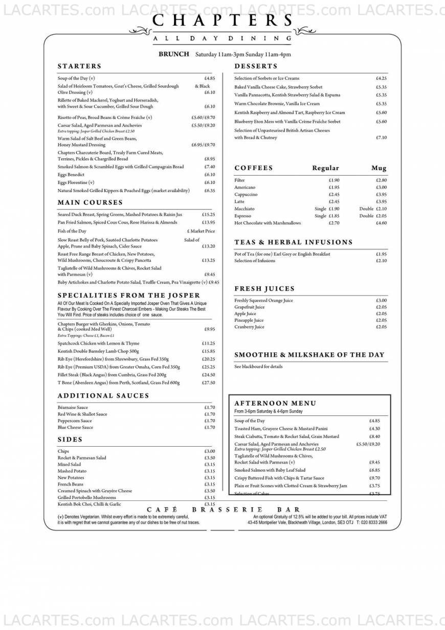  Pricelists of Chapters All Day Dining 43-45 Montpelier Vale - Photo 10 of 14