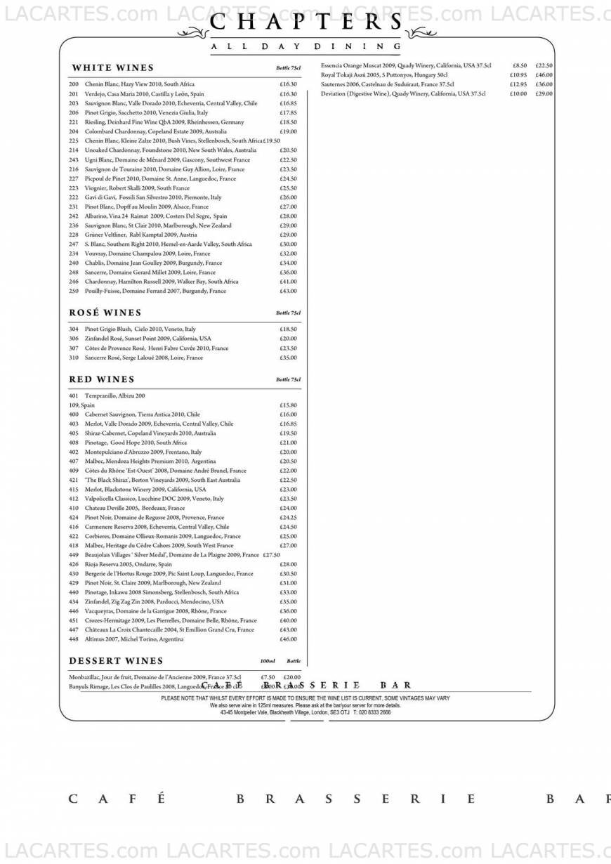  Pricelists of Chapters All Day Dining 43-45 Montpelier Vale - Photo 6 of 14