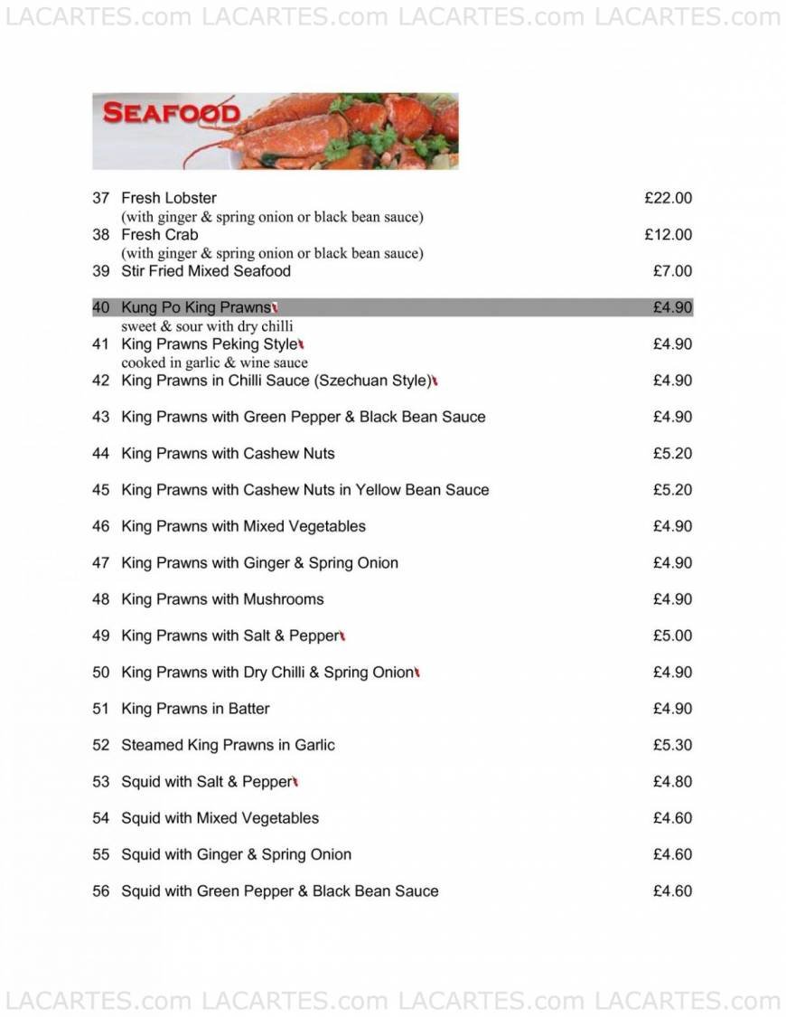  Pricelists of Favourite Inn Chinese Restaurant 12 Spray Street - Photo 27 of 27