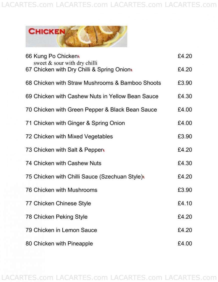  Pricelists of Favourite Inn Chinese Restaurant 12 Spray Street - Photo 24 of 27