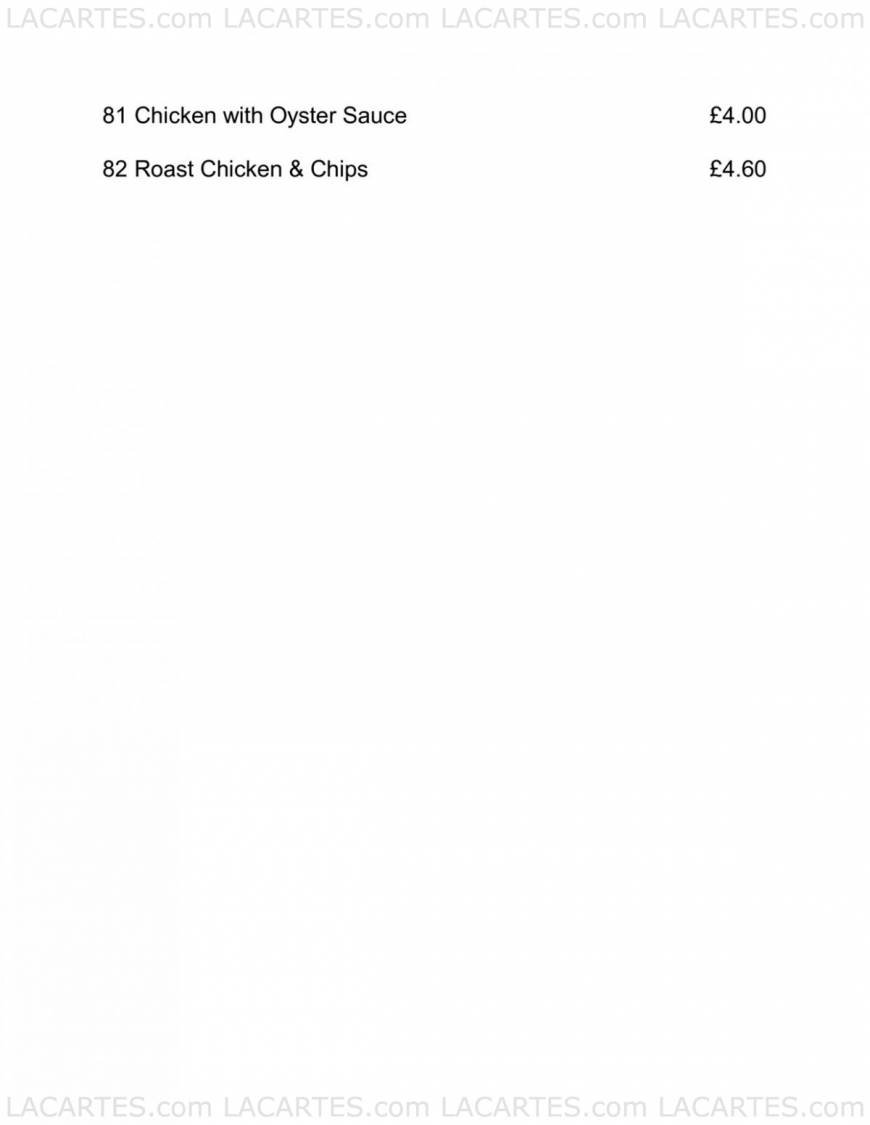  Pricelists of Favourite Inn Chinese Restaurant 12 Spray Street - Photo 23 of 27