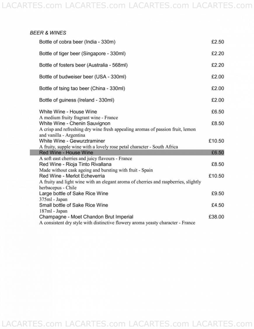  Pricelists of Favourite Inn Chinese Restaurant 12 Spray Street - Photo 20 of 27