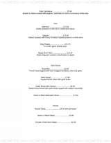 Menus & Prices, La Bella Rosa, Mottingham