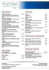Menus & Prices, Eletriq Cafe - Eltham, Eltham