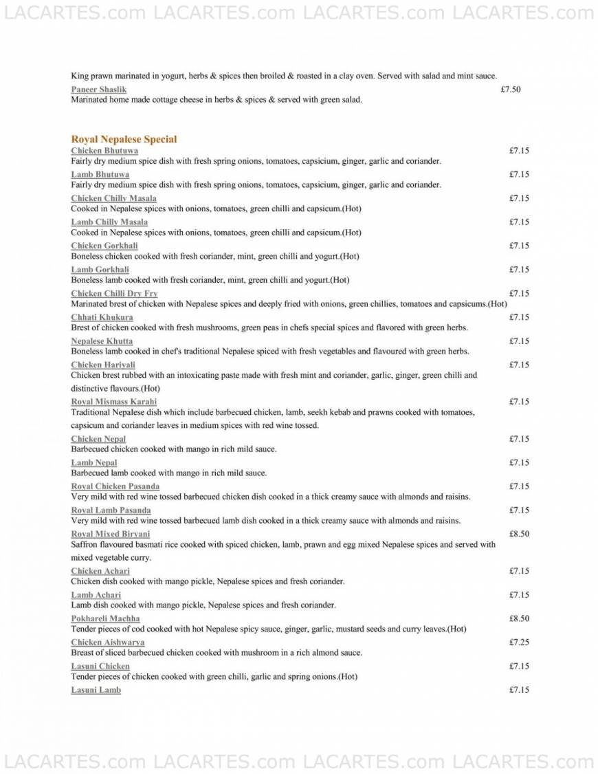  Pricelists of Royal Nepalese 2-4 station crescent - Photo 2 of 5