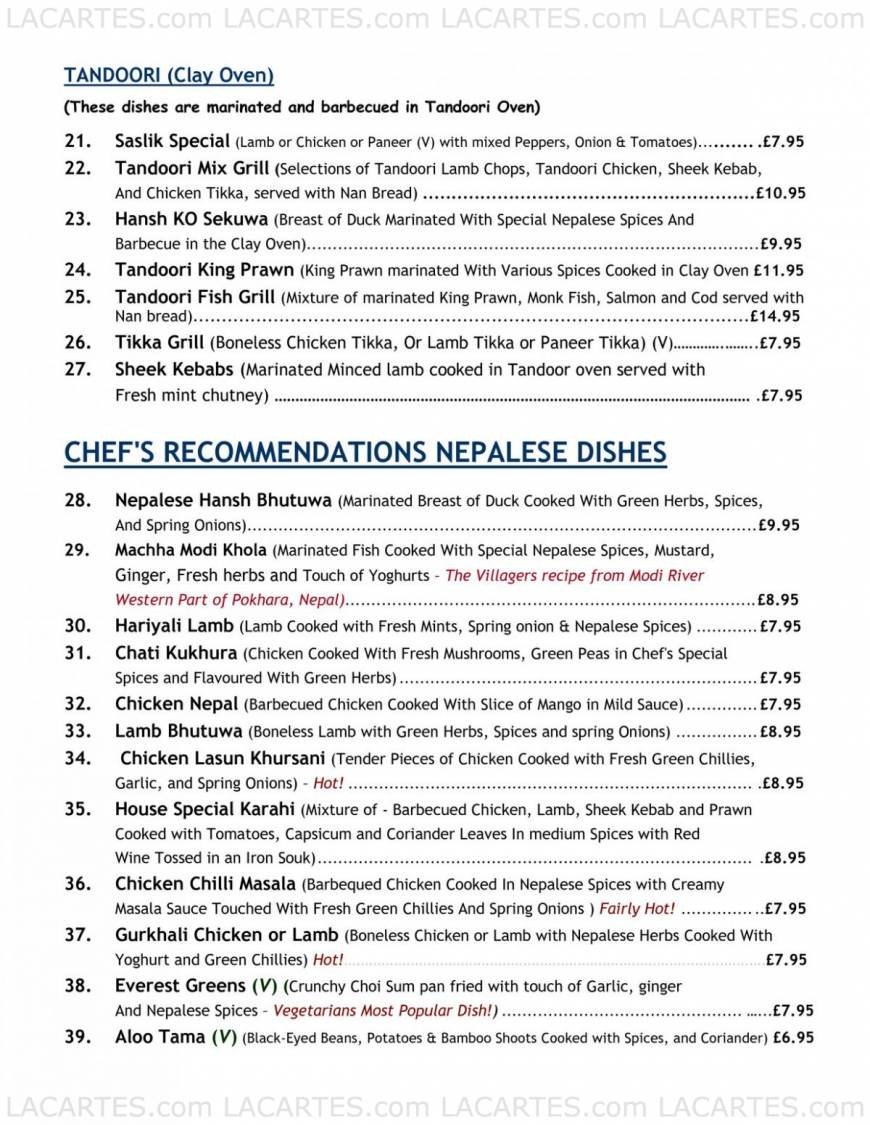  Pricelists of Everest Inn - Blackheath 41 Montpelier Vale - Photo 3 of 7