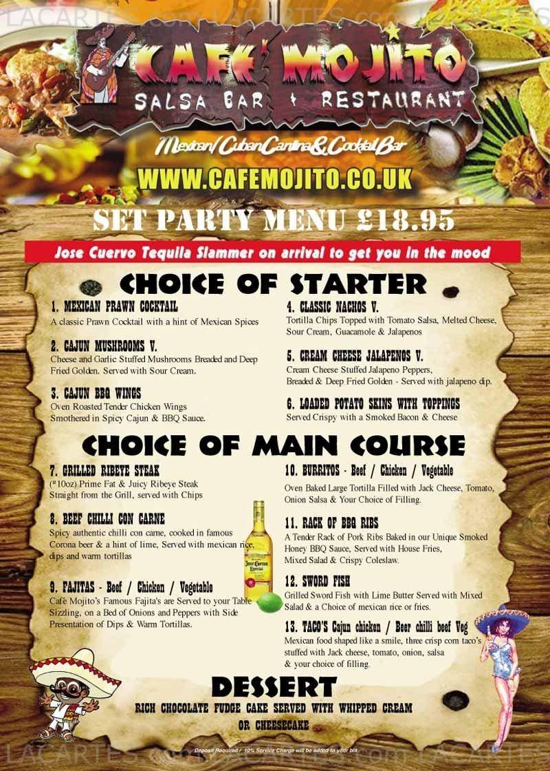  Pricelists of Cafe Mojito Mexican Salsa Bar and Restaurant 219 Broadway - Photo 3 of 3