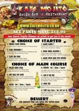Menus & Prices, Cafe Mojito Mexican Salsa Bar and Restaurant, Bexleyheath