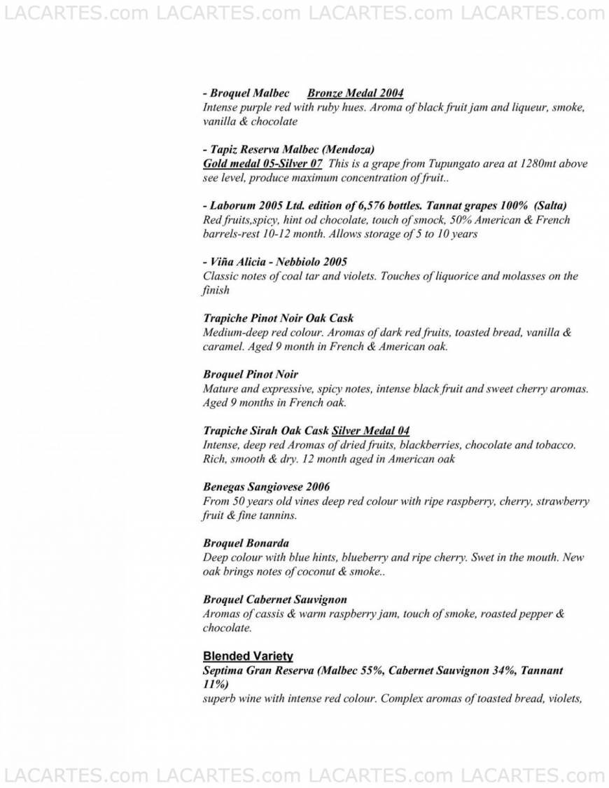  Pricelists of Buenos Aires Cafe 17 Royal Parade - Photo 4 of 8