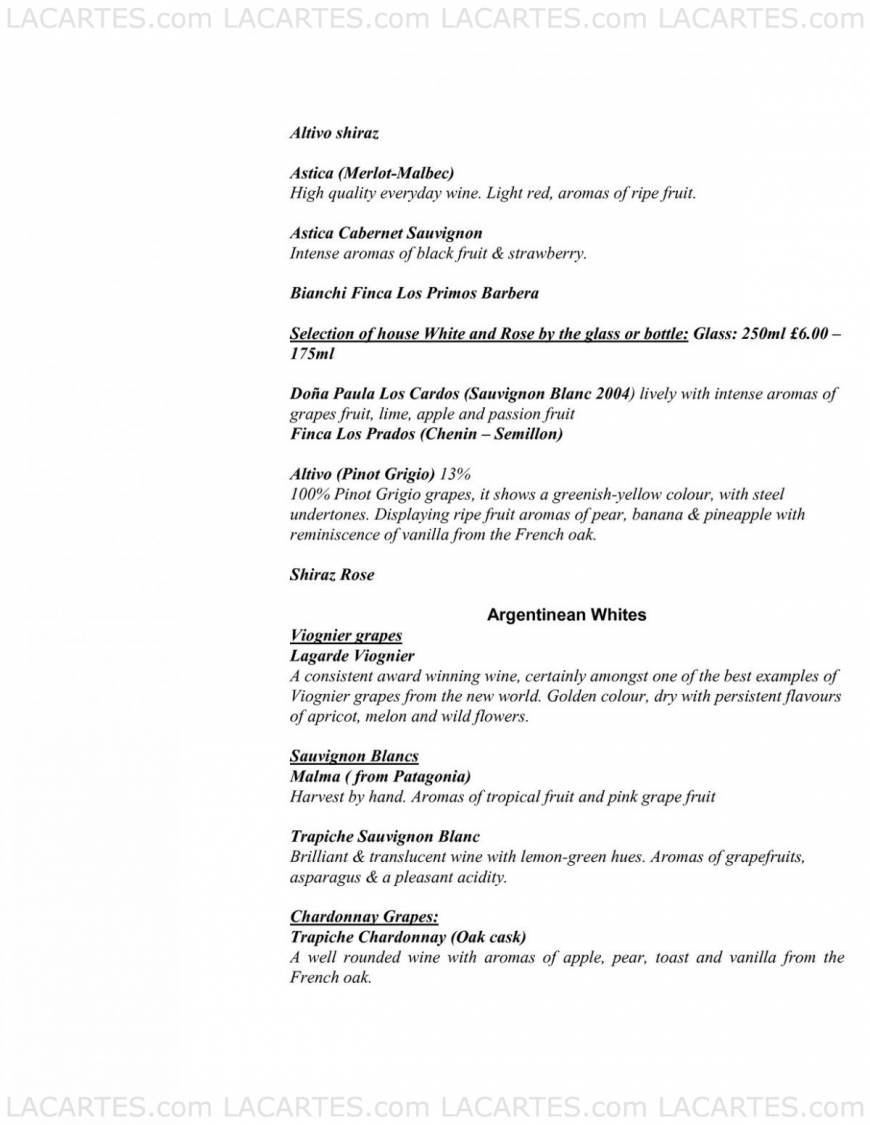  Pricelists of Buenos Aires Cafe 17 Royal Parade - Photo 6 of 8