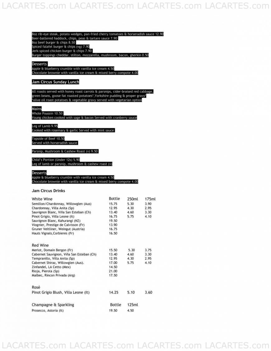  Pricelists of Jam Circus 330-332 Brockley Road - Photo 2 of 4