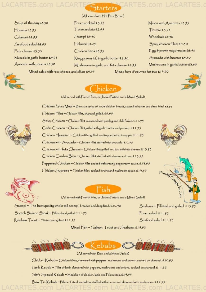  Pricelists of Sims Steak House 428 Lee High Road - Photo 1 of 1