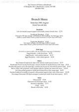 Menus & Prices, The Princess Of Wales, Blackheath