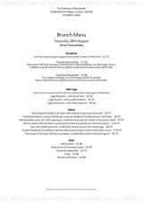 Menus & Prices, The Railway, London