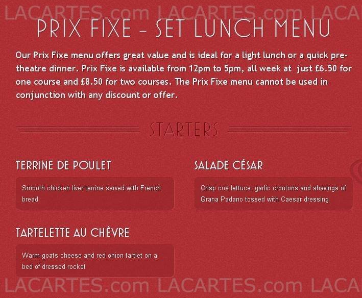  Pricelists of Cafe Rouge - Bishops Stortford 14-16 North Street - Photo 13 of 24