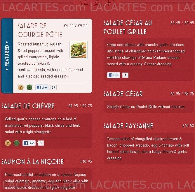  Pricelists of Cafe Rouge - Bishops Stortford 14-16 North Street - Photo 16 of 24