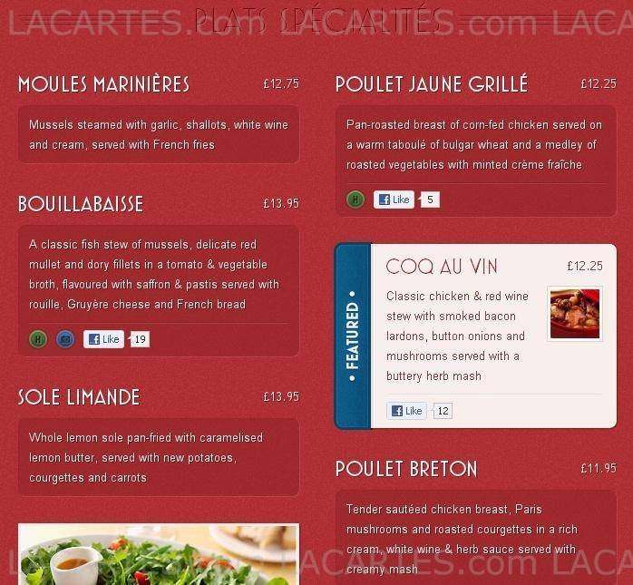  Pricelists of Cafe Rouge - Blackheath 16-18 Montpelier Vale - Photo 1 of 26