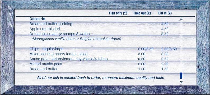  Pricelists of The Sea Cow Restaurant 37 Lordship Lane - Photo 4 of 6