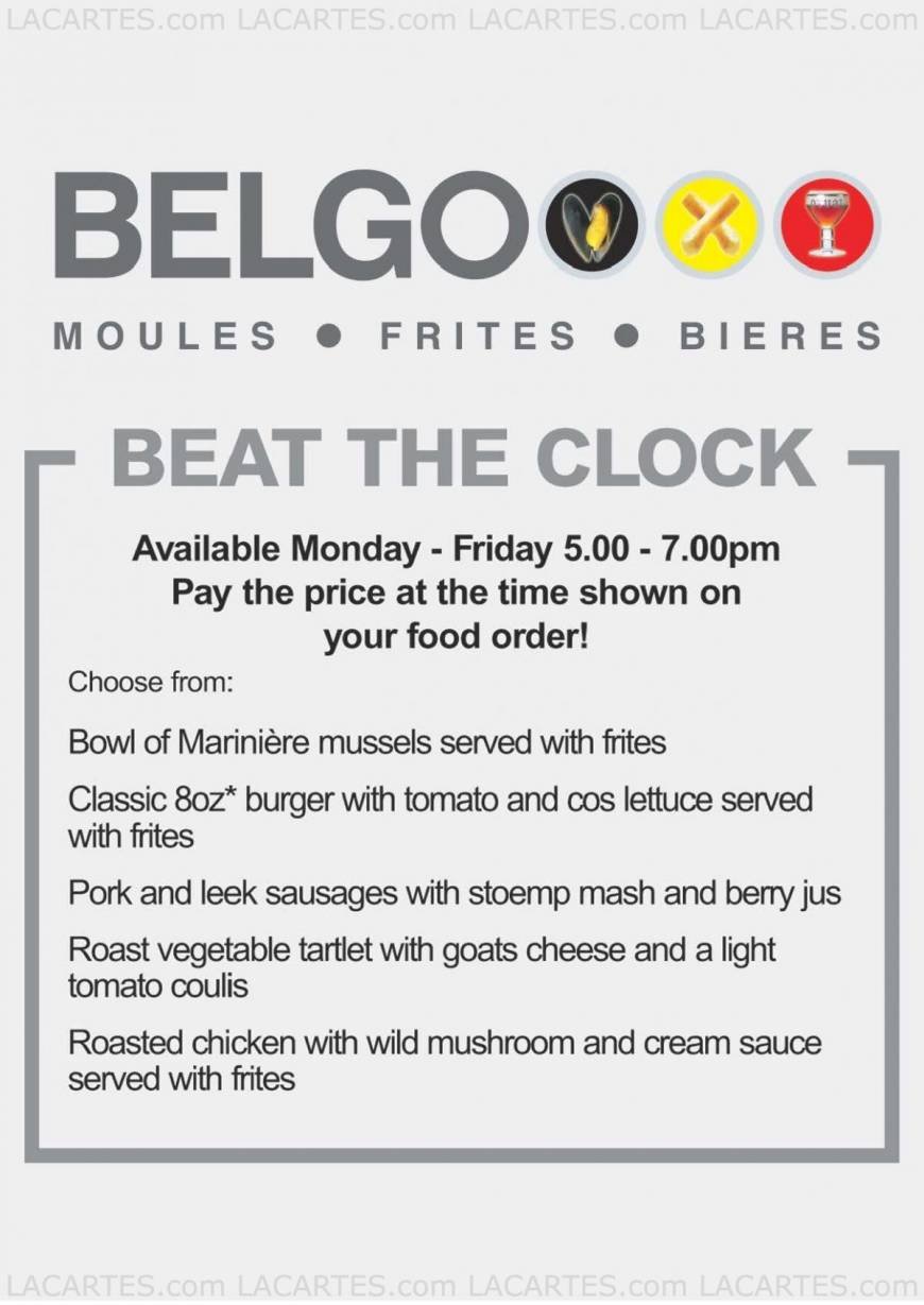 Pricelists of Belgo Brasserie 242 The Glades Shopping Centre - Photo 2 of 14
