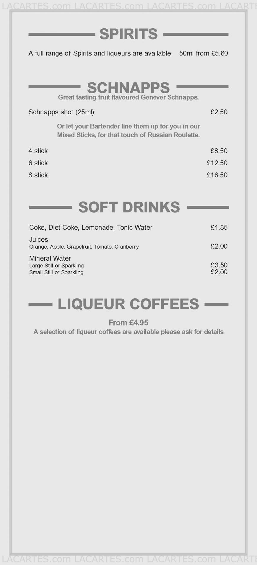 Pricelists of Belgo Brasserie 242 The Glades Shopping Centre - Photo 8 of 14
