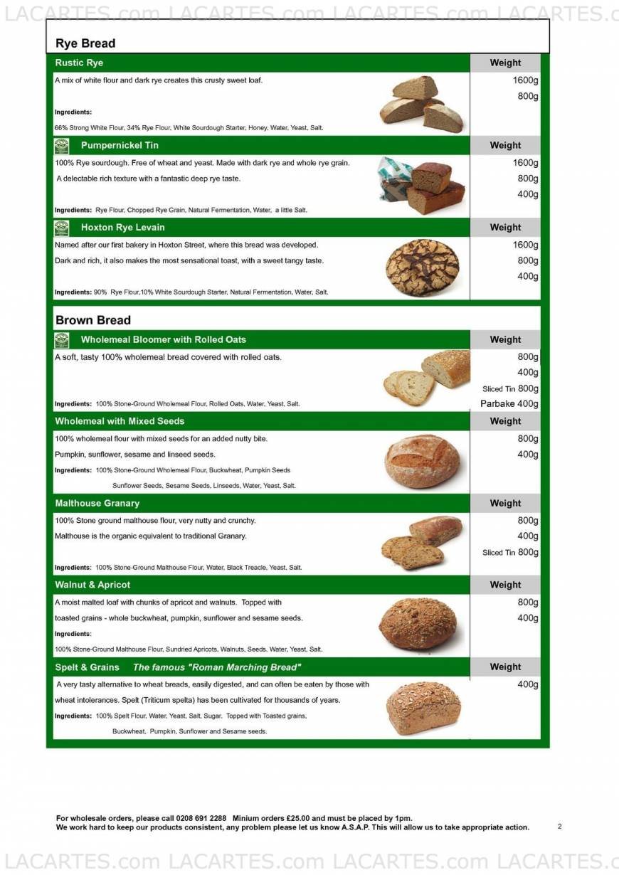  Pricelists of Flour Power City Bakery Unit 5b, Elizabeth Industrial Estate, Juno Way - Photo 2 of 6