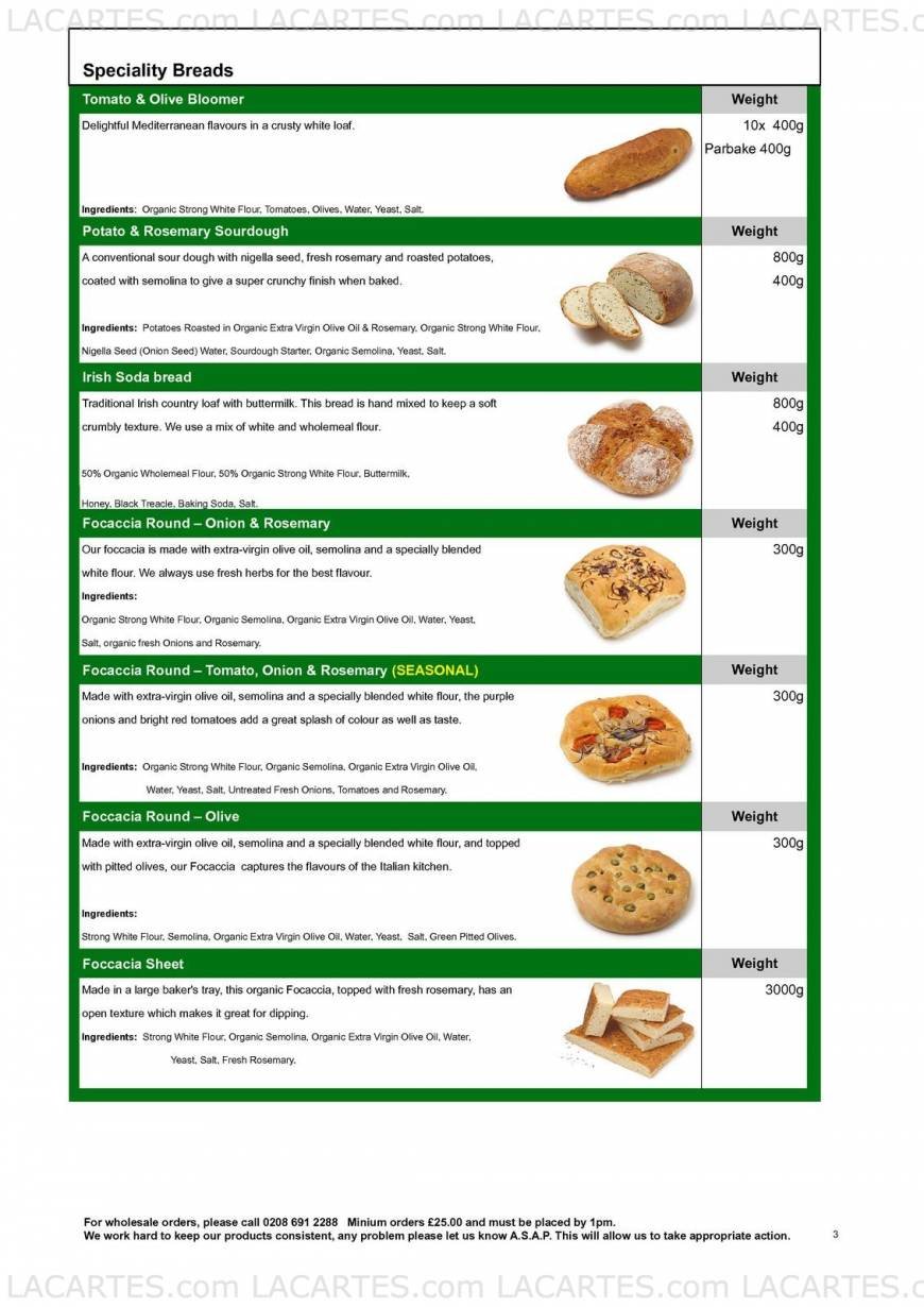  Pricelists of Flour Power City Bakery Unit 5b, Elizabeth Industrial Estate, Juno Way - Photo 3 of 6