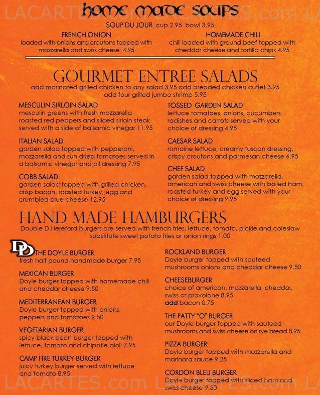 Pricelists of Doyler & Dunney's Restaurant 191 - 195 S. Main Street - Photo 2 of 5