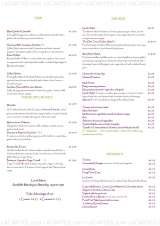 Menus & Prices, The Olive Tree, Loughton