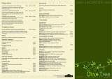 Menus & Prices, The Olive Tree, Loughton