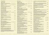 Menus & Prices, The Olive Tree, Loughton