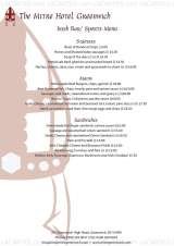 Menus & Prices, The Mitre Hotel, London
