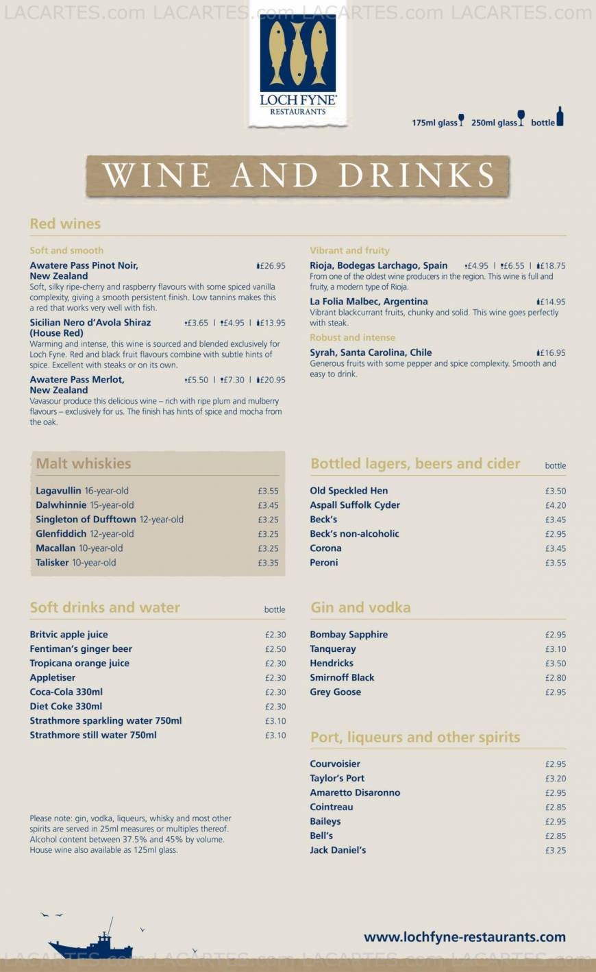  Pricelists of LOCH FYNE LOUGHTON 280-282 High Road - Photo 4 of 6