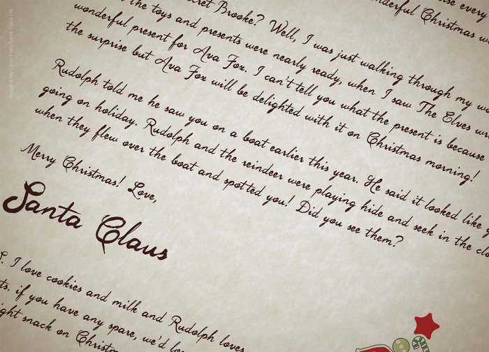 Premium Letter From Santa Claus - Close up detail Premium Letter From Santa of My Letter From Santa Claus Ltd Yule Lodge, 22 Yewlands - Photo 4 of 6