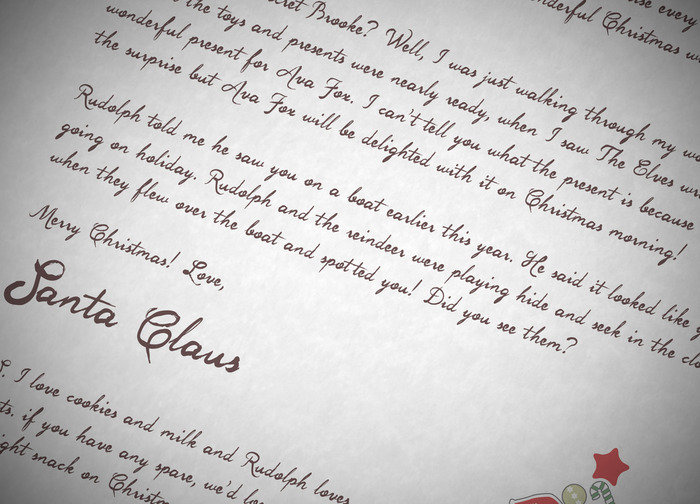 Saver e-Letter - Close up detail Saver e-Letter of My Letter From Santa Claus Ltd Yule Lodge, 22 Yewlands - Photo 2 of 2