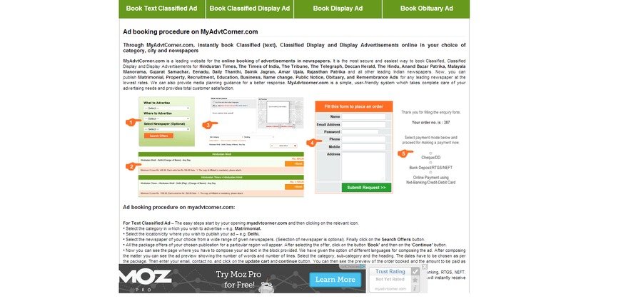  Pricelists of Best Ad Booking Agency - Myadvtcorner A-41A, Sector-17, Noida , Dist. Gautam Buddha Nagar, Uttar Pradesh, India - Photo 1 of 1