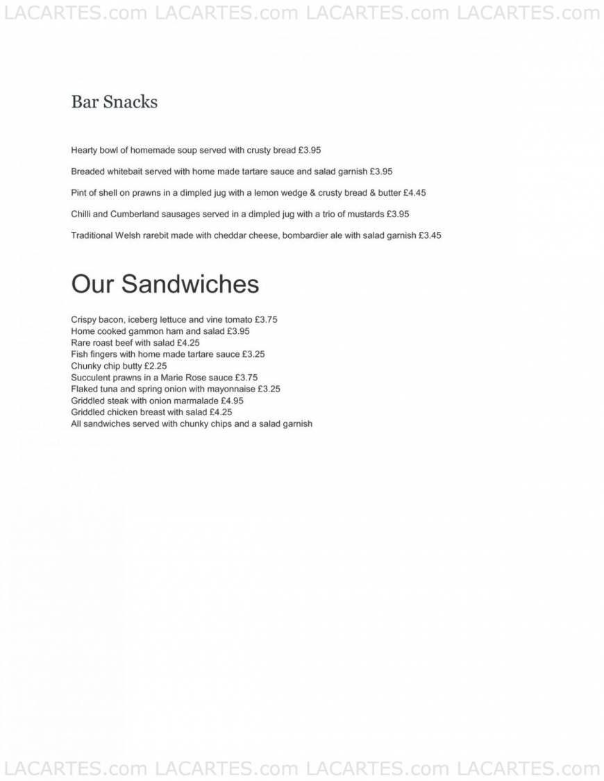  Pricelists of The Pelton Arms 23-25 Pelton Road - Photo 1 of 9