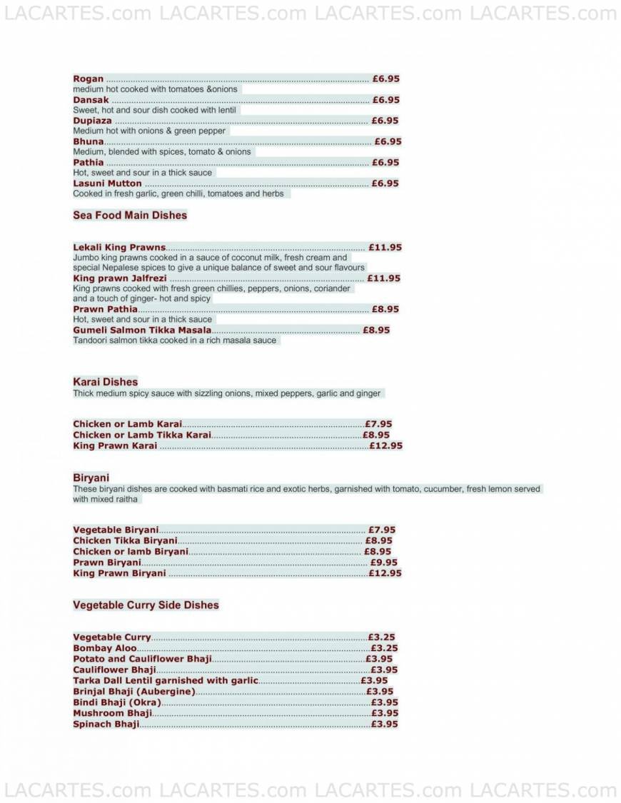  Pricelists of Mountain View Restaurant 1-3 Lee Road - Photo 4 of 5