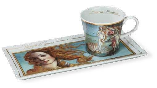 Artis Orbis Coffee Cup & Platter - The Birth of Venus