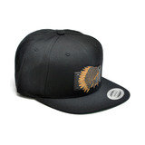 The Chief Wood Charm Black Snapback Hat