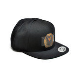 King Cobra Wood Charm Black Snapback Hat