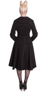 Hell Bunny Sleek & Stylish Black Coleen Coat