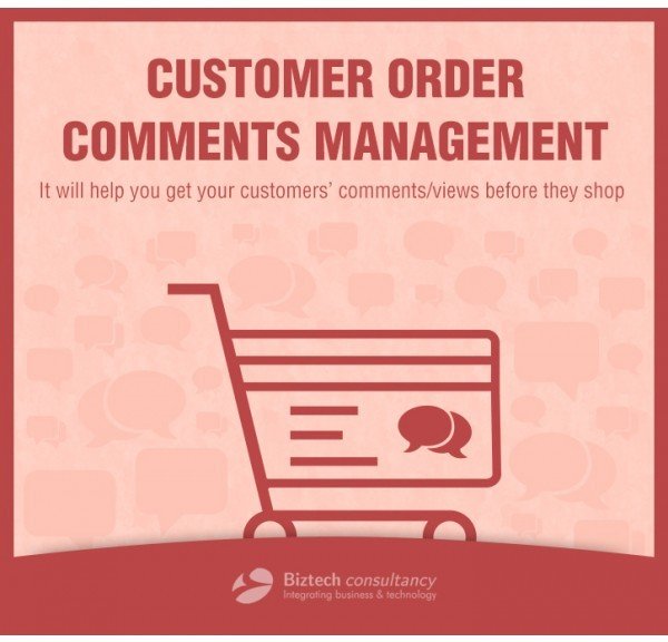 Customer Order Comment Management Extension