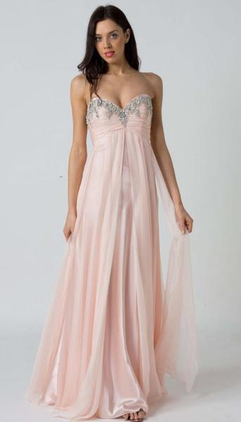 E117 FLOWING GODDESS EVENING DRESS
