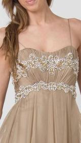 E202 FLOWING GOLDEN ELEGANCE GOWN